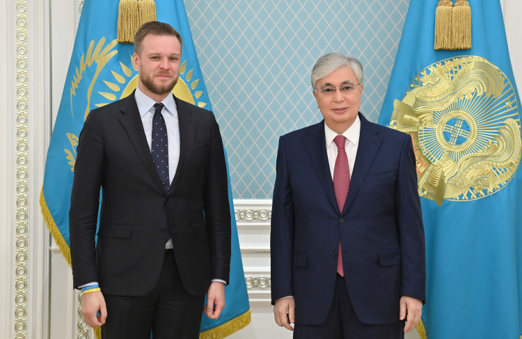 President Kassym-Jomart Tokayev receives Lithuanian Foreign Minister Gabrielius Landsbergis